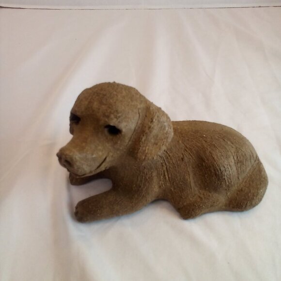 Dog Figure Concrete Cement Mold Small Garden Decor 6" x 3.5" - Picture 2 of 14